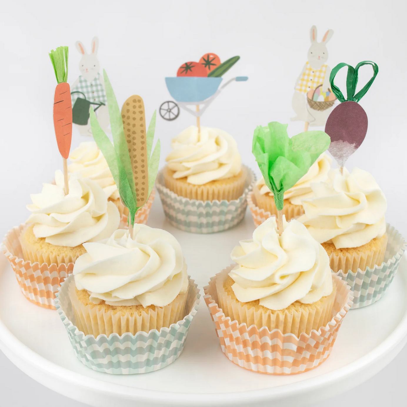 Meri Meri Hasen- und Gemüsekuchen -Topper