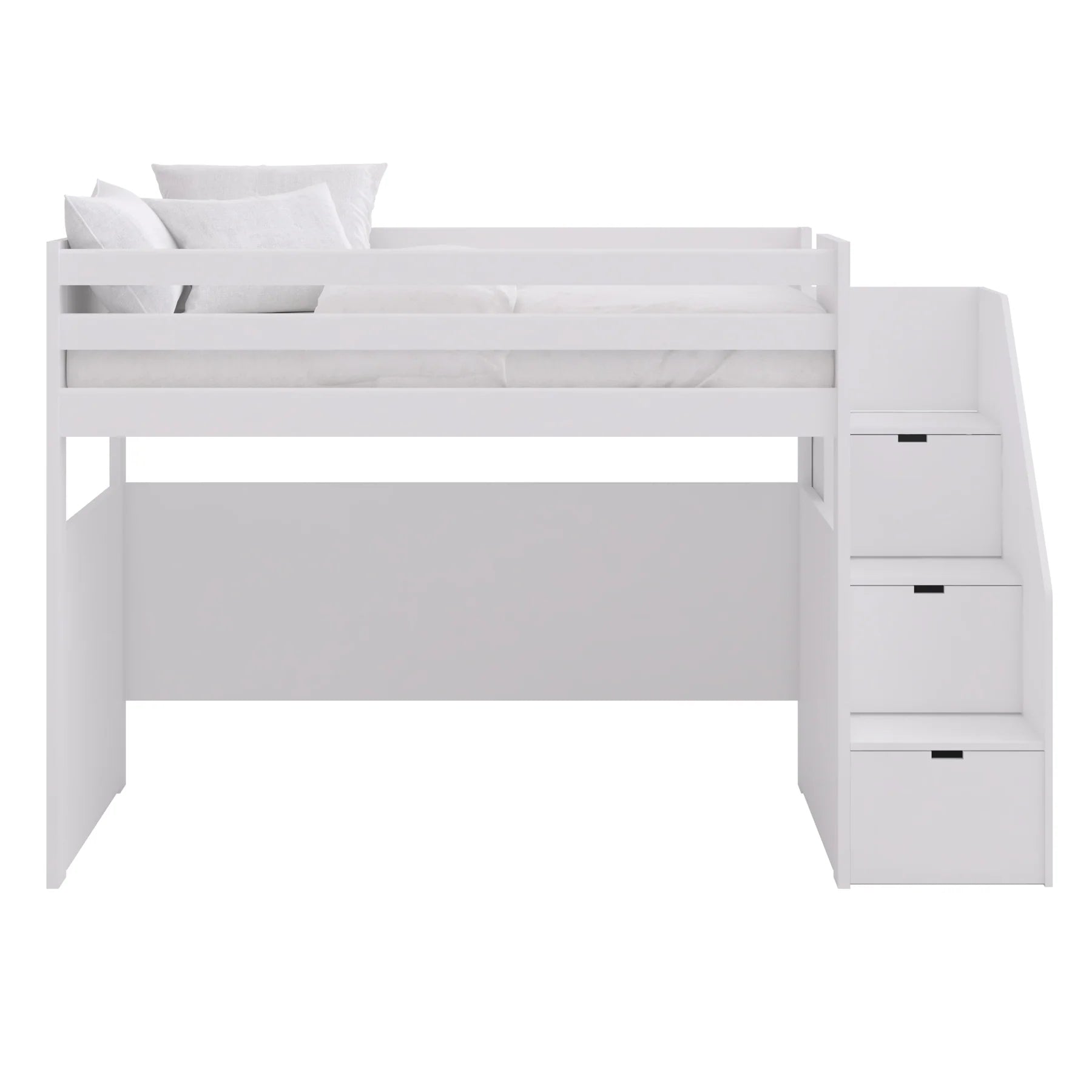 hochbett mit aufbewahrung Muba Liso Loft Bed with stairs, Hochbett mit Stauraum-Treppe – STEYBE FÜR KINDER