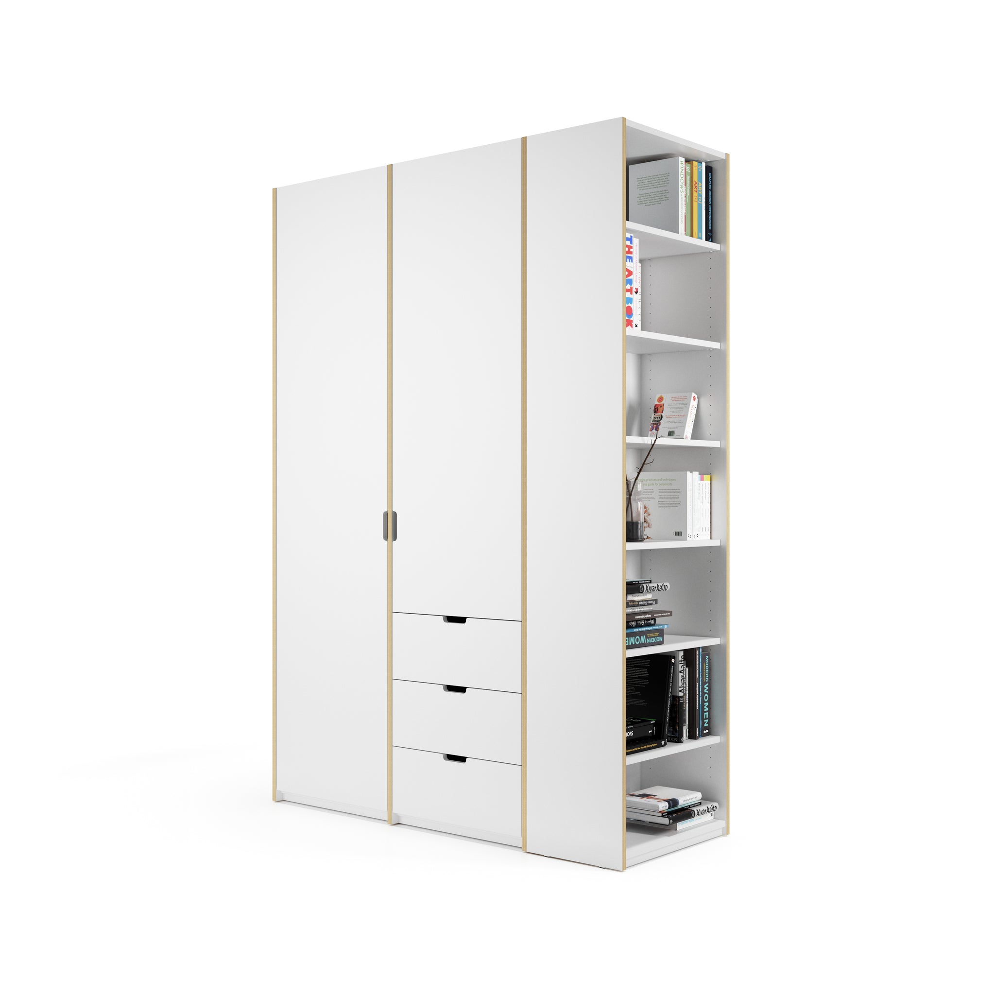 Müllermöbel Schrankkombination weiß modular Plus – STEYBE FÜR KINDER