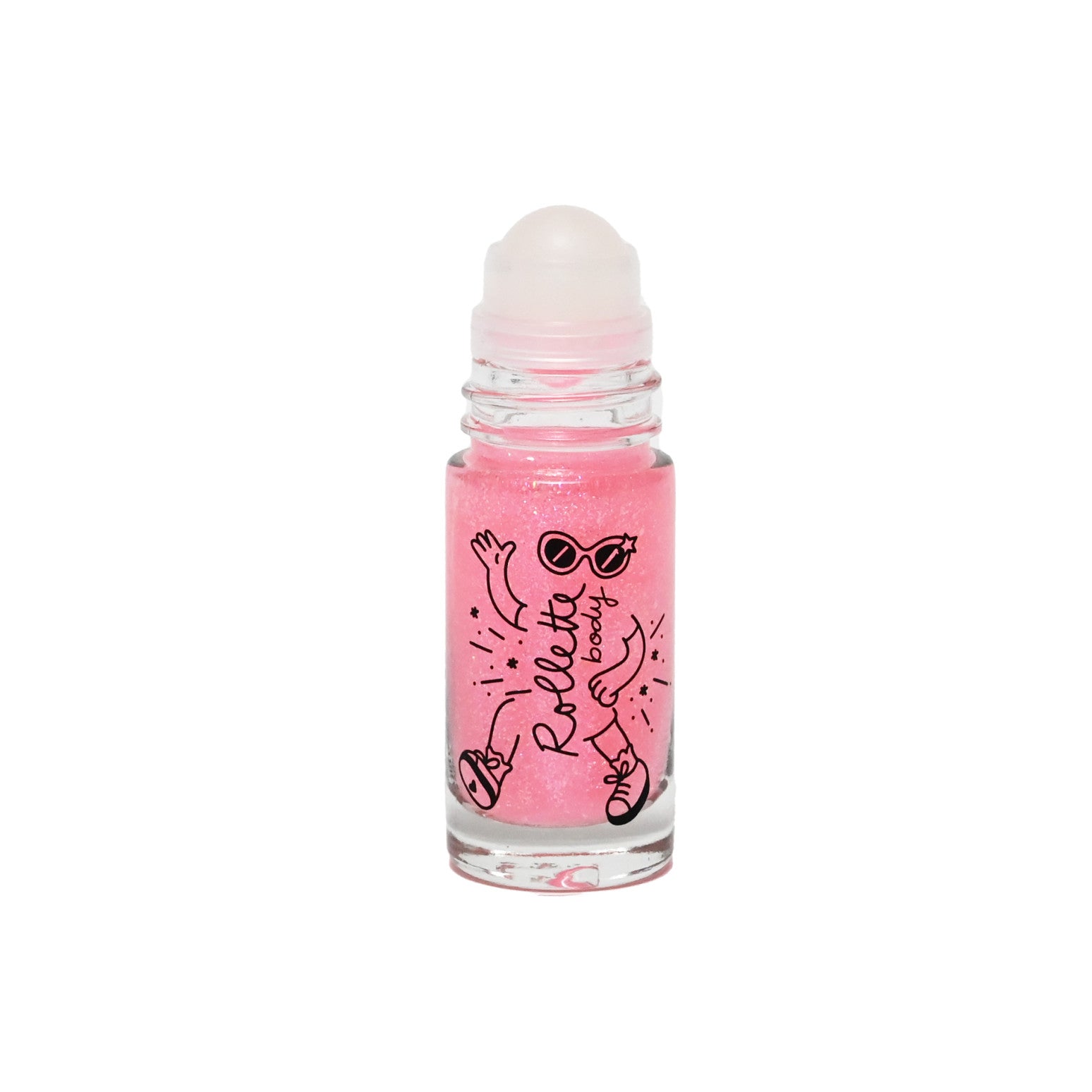 nailmatic GLITTER KÖRPERGEL Body Rollette - Himbeere