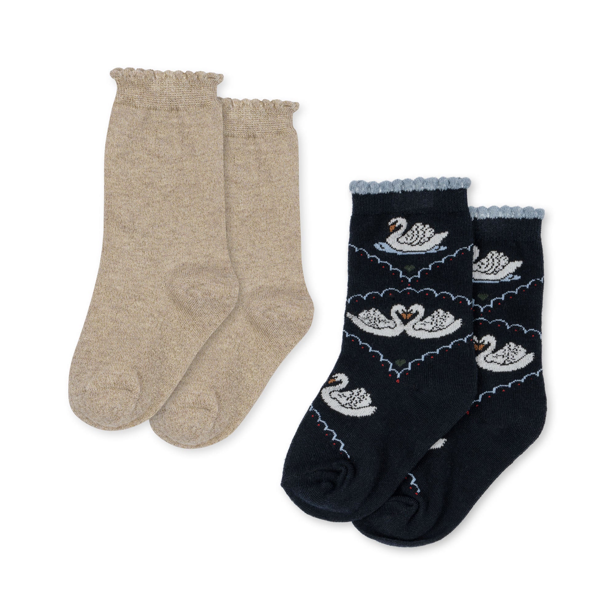 socken schwan 2er-pack - navy/off white