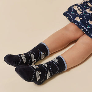 socken schwan 2er-pack - navy/off white