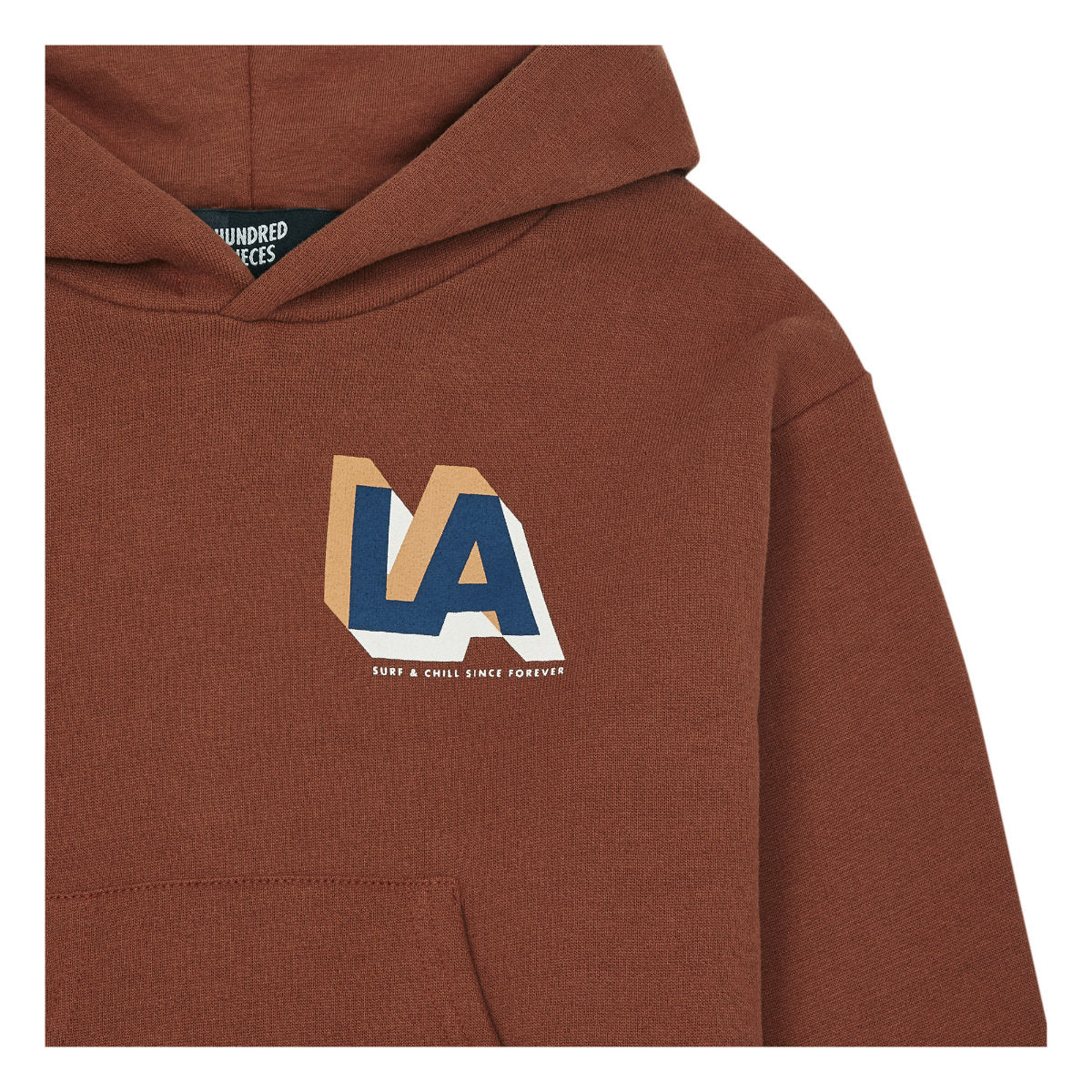 Hundred Pieces Organic Cotton LA Surf Hoodie Rust