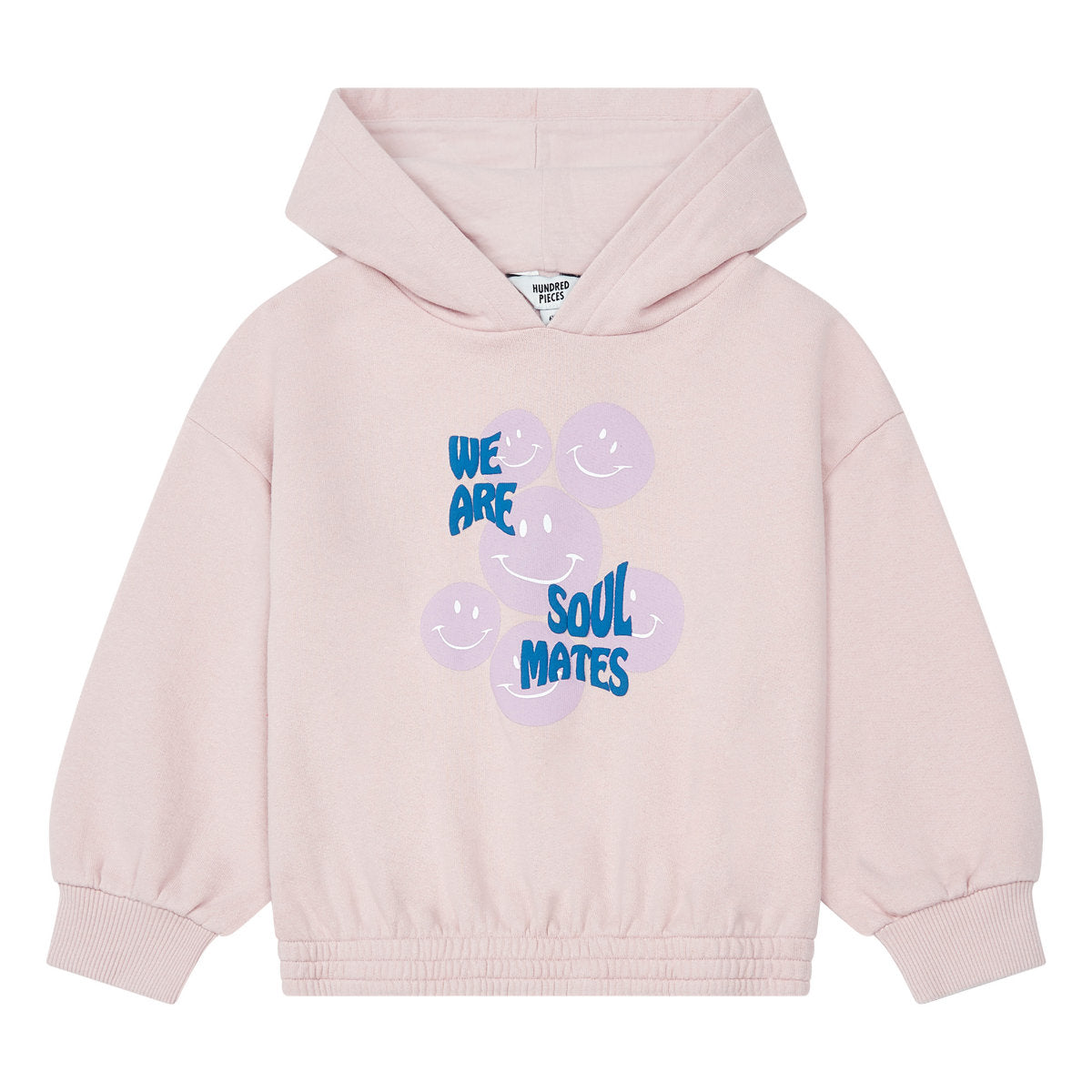 Hundred Pieces We Are Soul Mates Hoodie pale pink