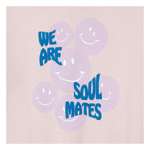 Hundred Pieces We Are Soul Mates Hoodie pale pink