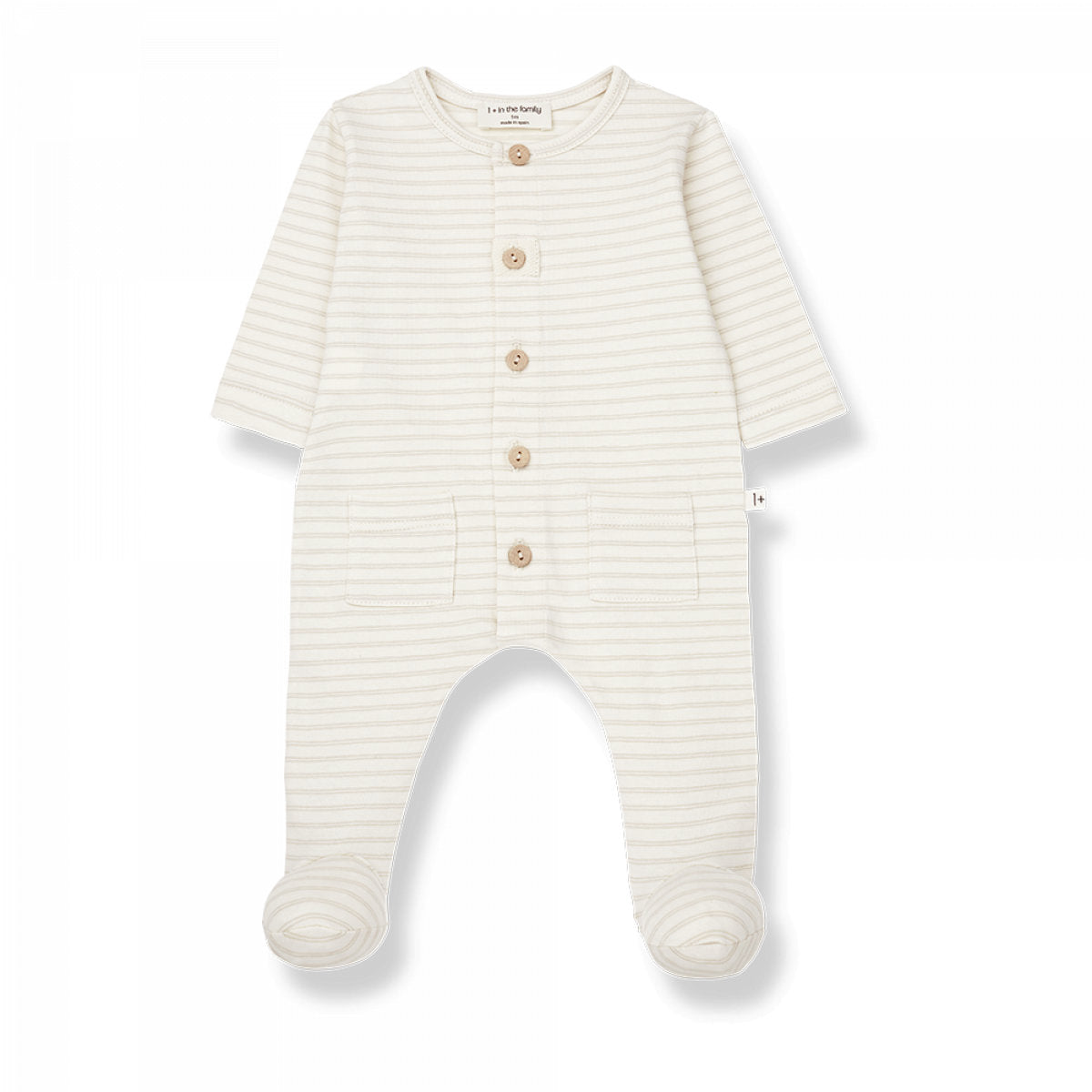 1+ in the family Einteiler Florian beige gestreift