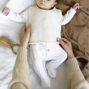 1+ in the family Einteiler Florian beige gestreift