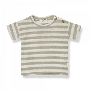 1+ in the family T-Shirt Victor beige gestreift